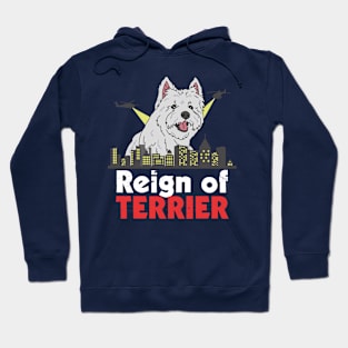 Reign of Terror Cute Terrier Pun Hoodie